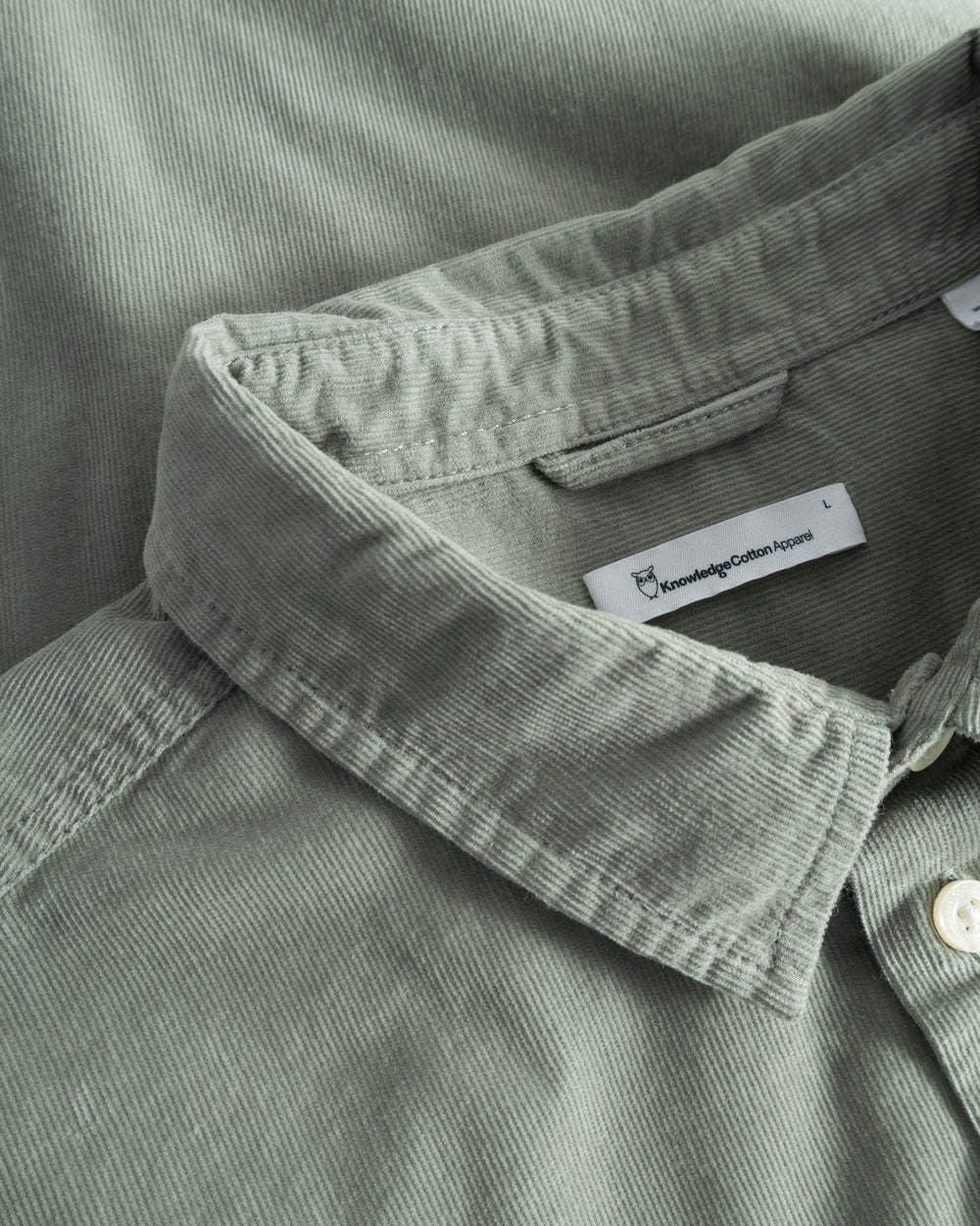 KnowledgeCotton Apparel KnowledgeCotton, Dune Corduroy, lily pad, M