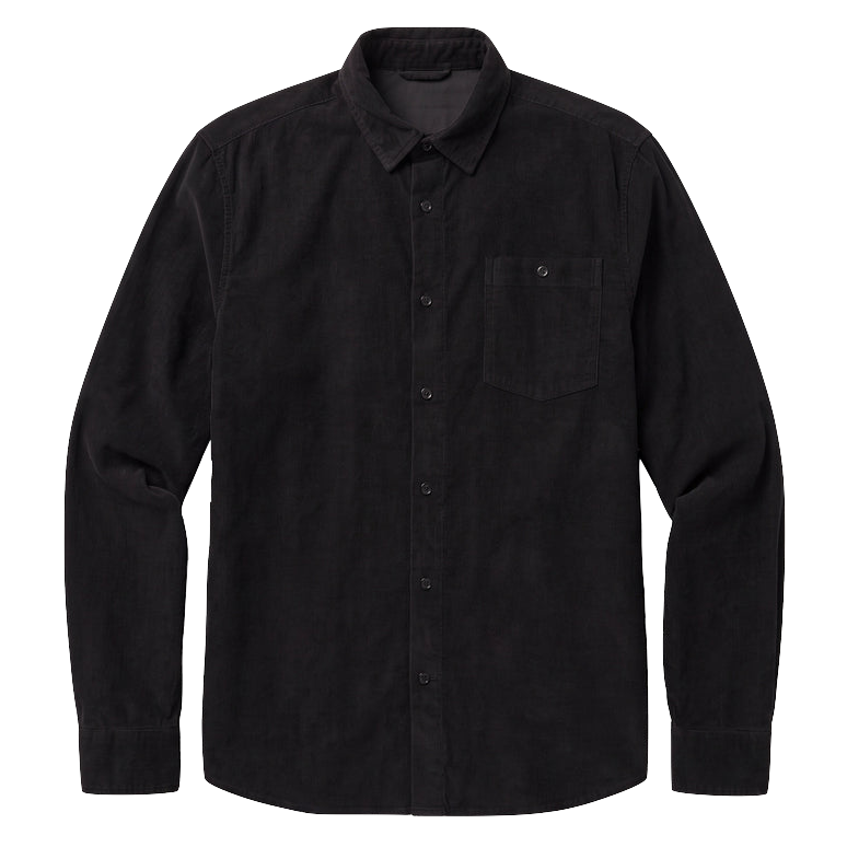 KnowledgeCotton Apparel KnowledgeCotton, Dune Corduroy, black jet, L