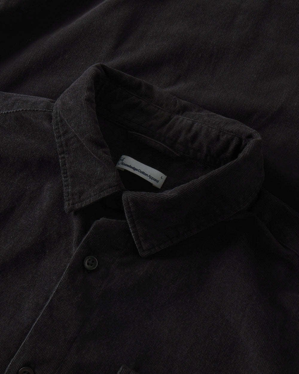 KnowledgeCotton Apparel KnowledgeCotton, Dune Corduroy, black jet, L