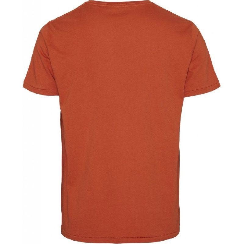 KnowledgeCotton Apparel KnowledgeCotton, Alder Tee, rust melange, XL