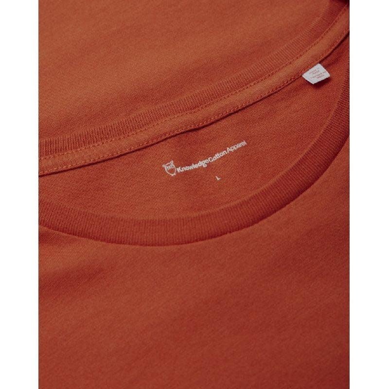 KnowledgeCotton Apparel KnowledgeCotton, Alder Tee, rust melange, XL