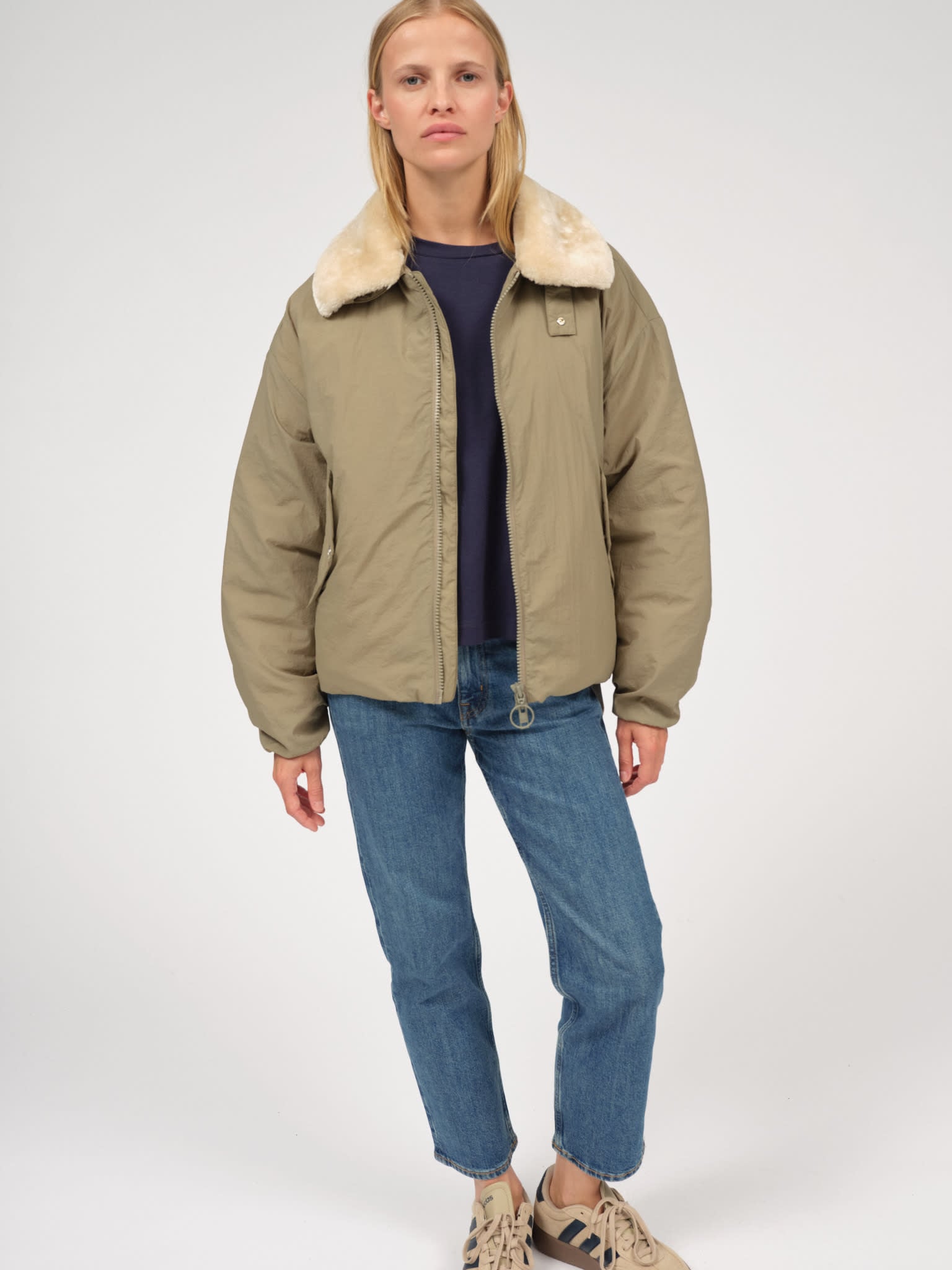 Embassy of Bricks and Logs Embassy of Bricks and Logs, Camden Bomber, faded olive, L