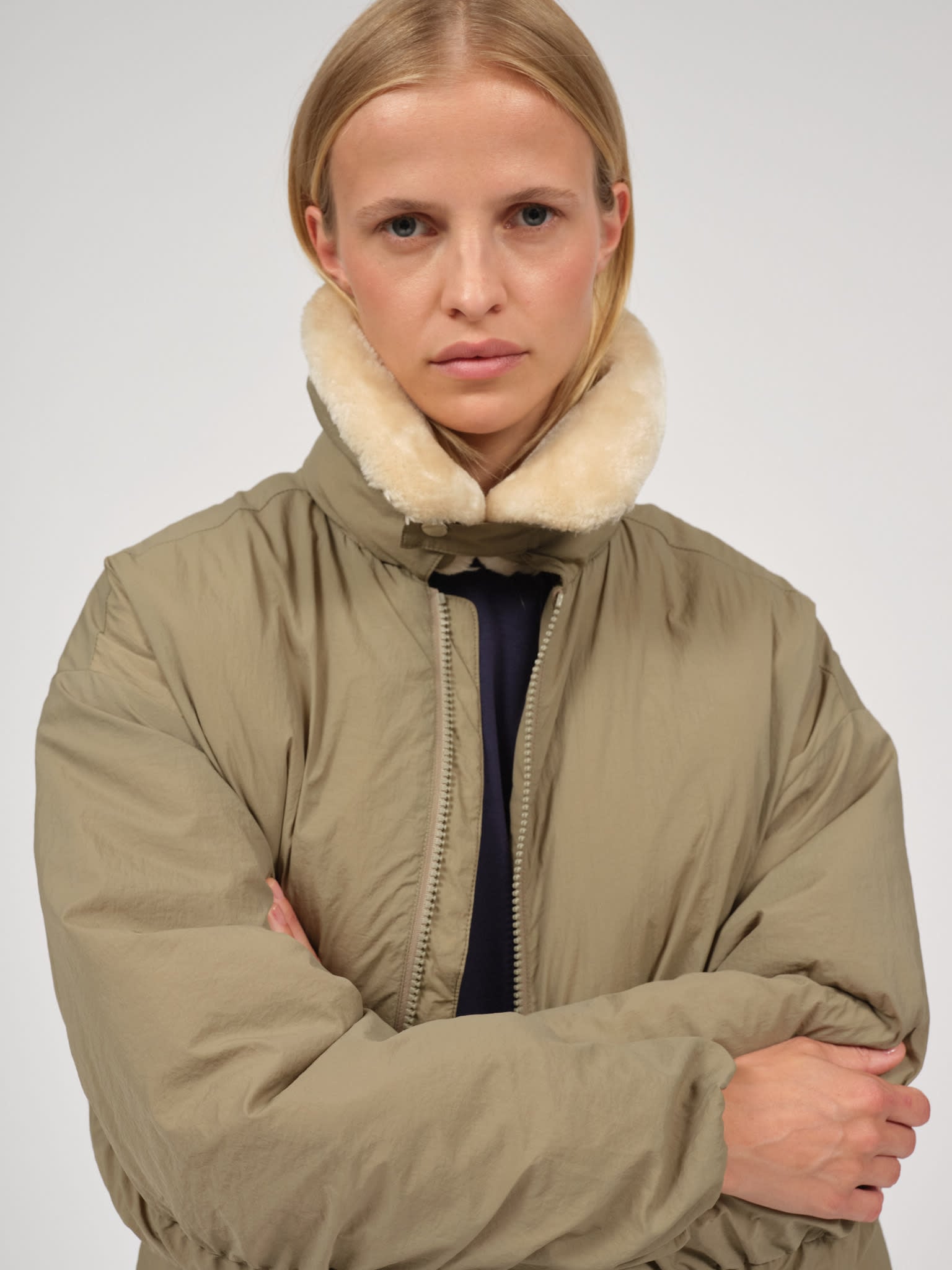 Embassy of Bricks and Logs Embassy of Bricks and Logs, Camden Bomber, faded olive, L