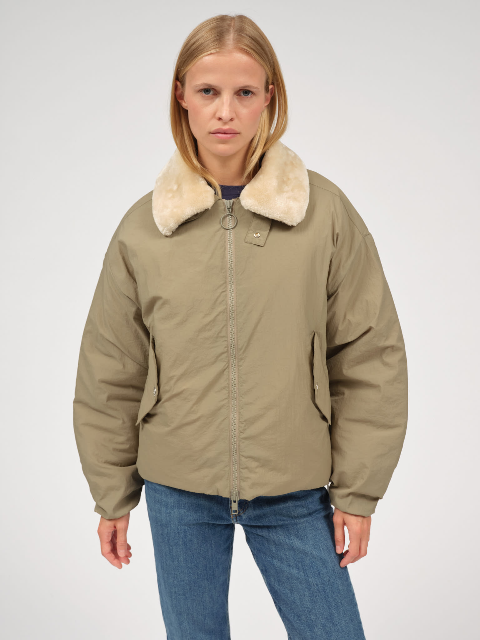 Embassy of Bricks and Logs Embassy of Bricks and Logs, Camden Bomber, faded olive, XS
