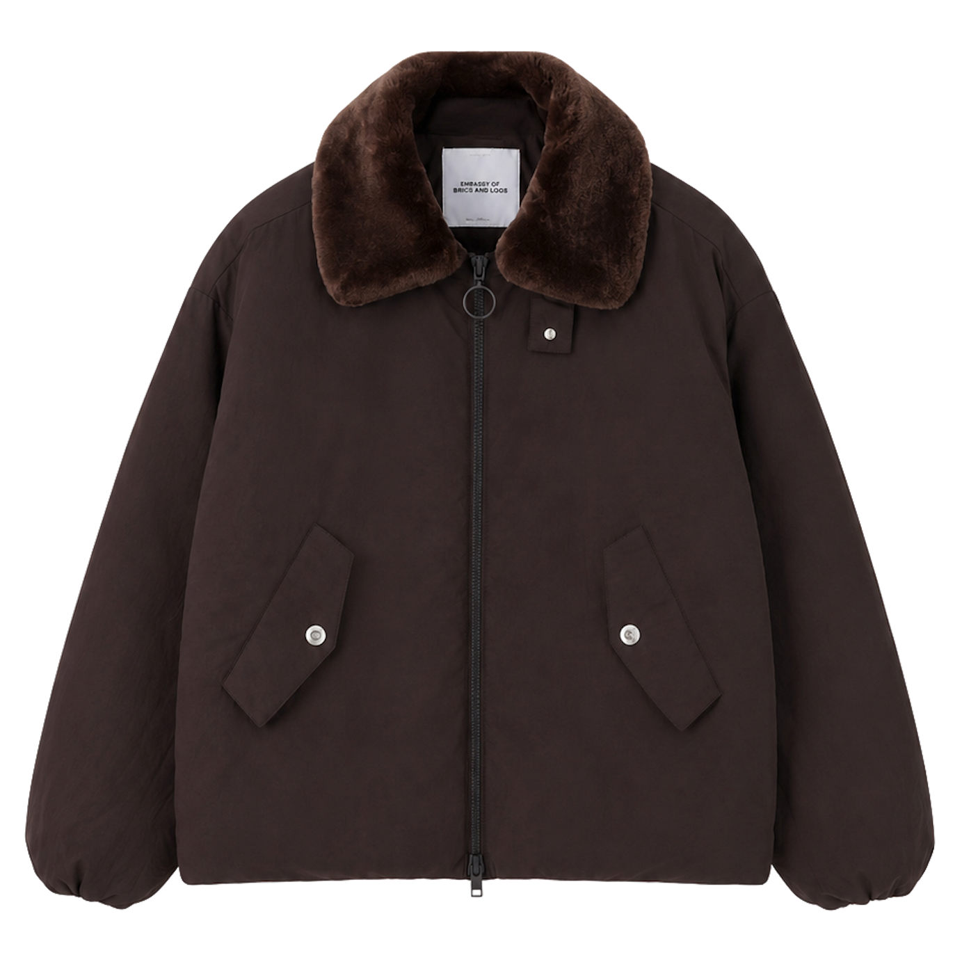 Embassy of Bricks and Logs Embassy of Bricks and Logs, Camden Bomber, dark brown, M