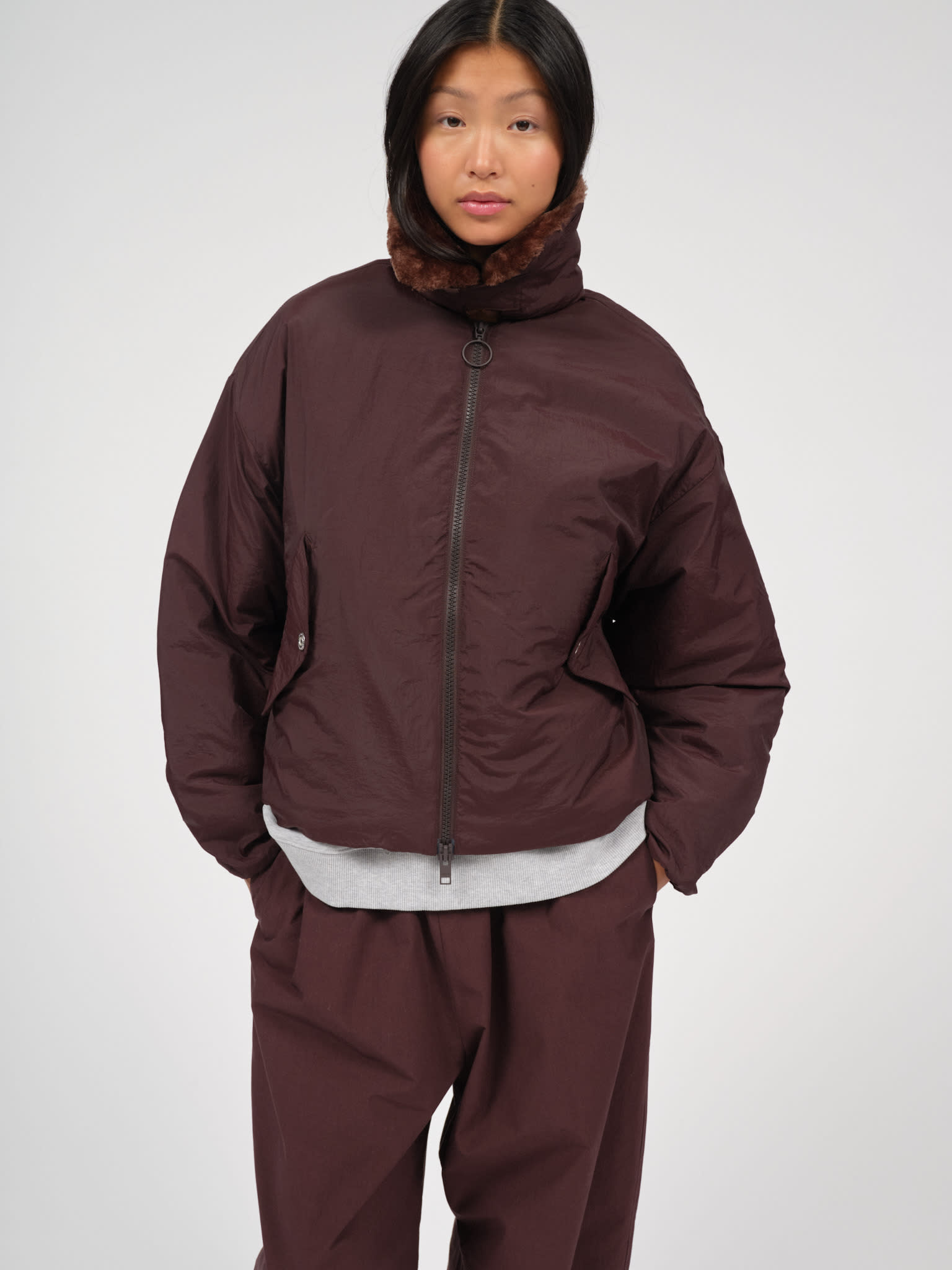 Embassy of Bricks and Logs Embassy of Bricks and Logs, Camden Bomber, dark brown, S