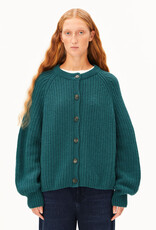 Armedangels Armedangels, Rib Knit Cardigan, petrol velvet, L
