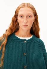 Armedangels Armedangels, Rib Knit Cardigan, petrol velvet, L