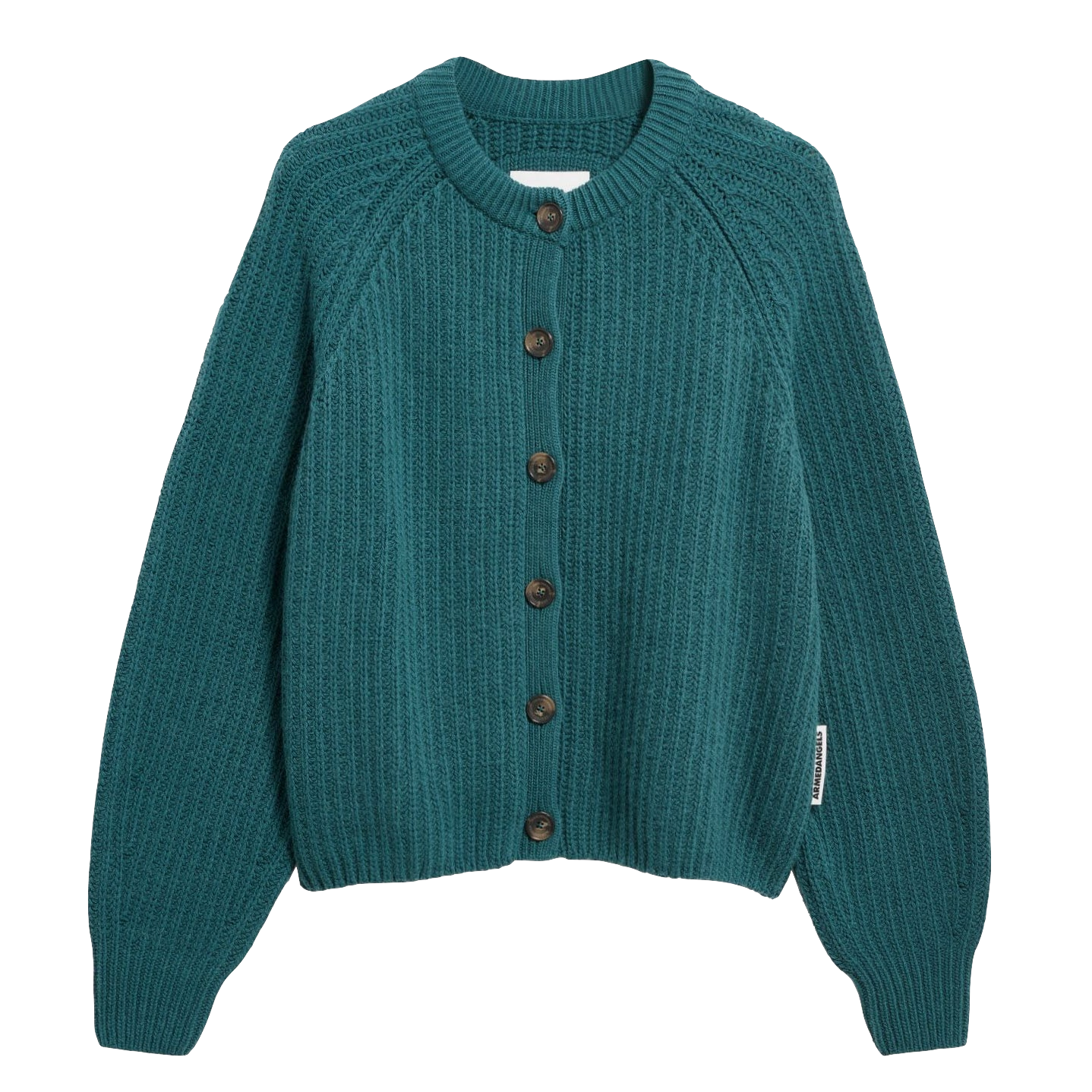 Armedangels Armedangels, Rib Knit Cardigan, petrol velvet, M
