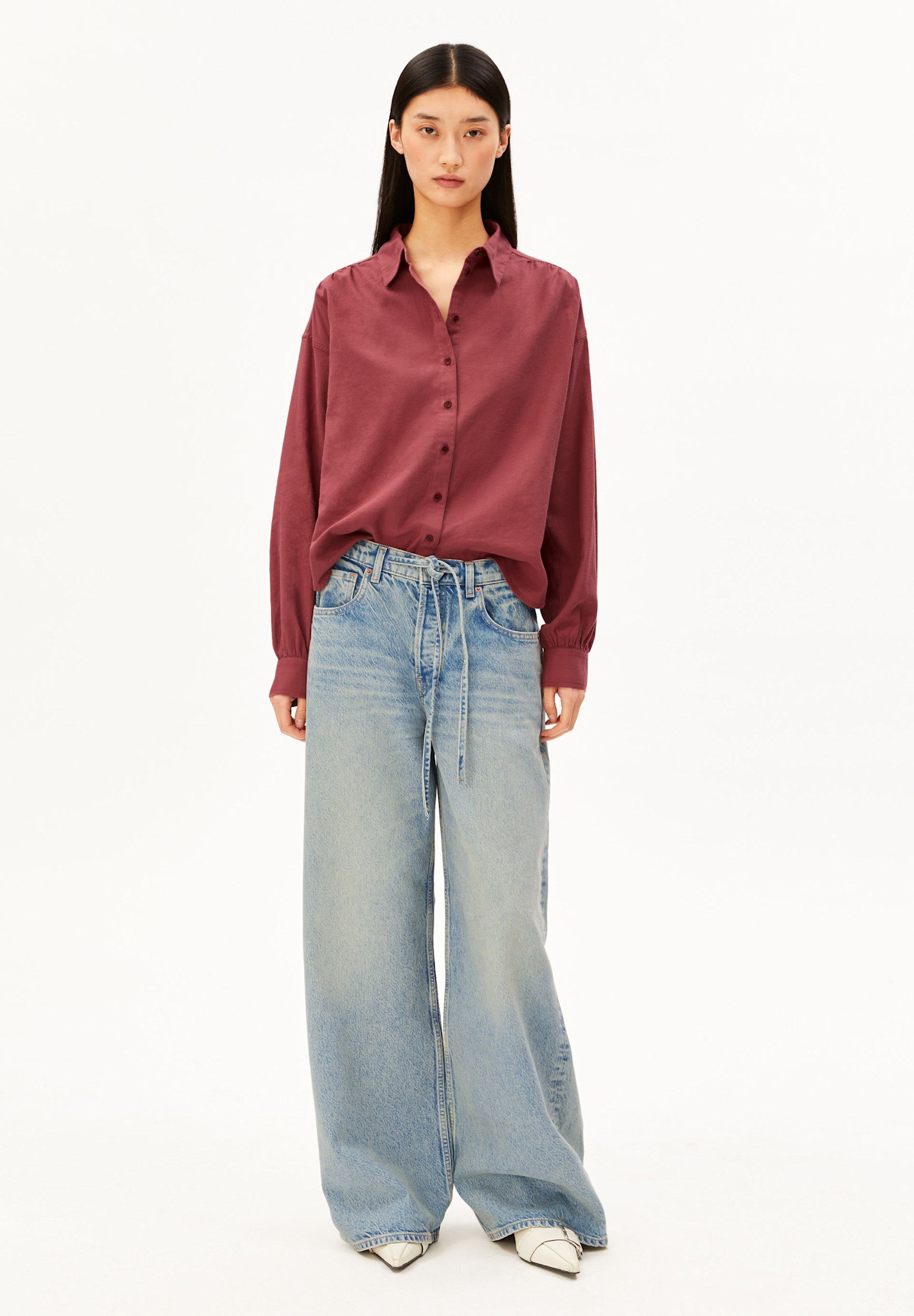 Armedangels Armedangels, Efinaraa Flannel, velvet ember, S