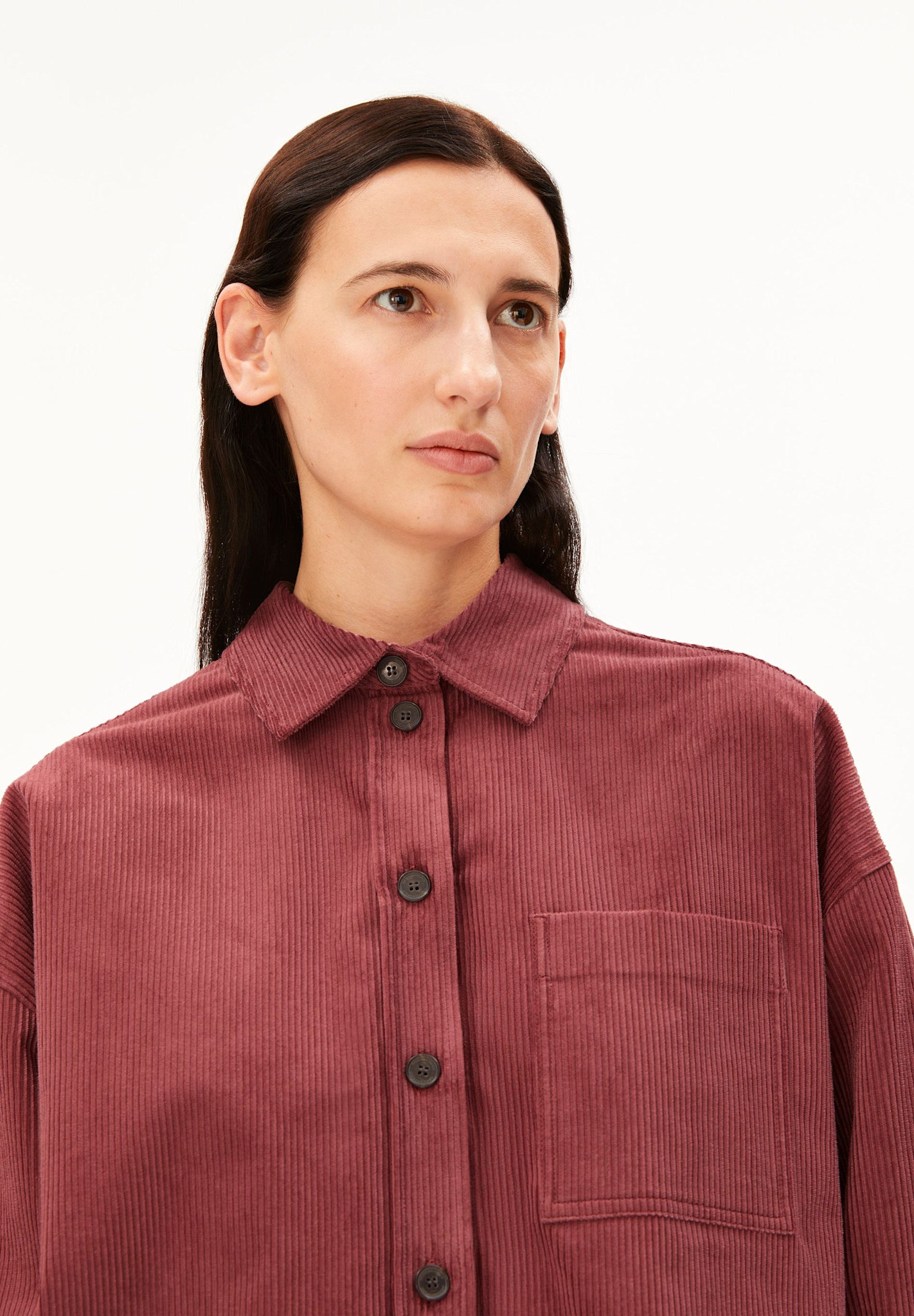 Armedangels Armedangels, Nalaani Cord Blouse, velvet ember, L