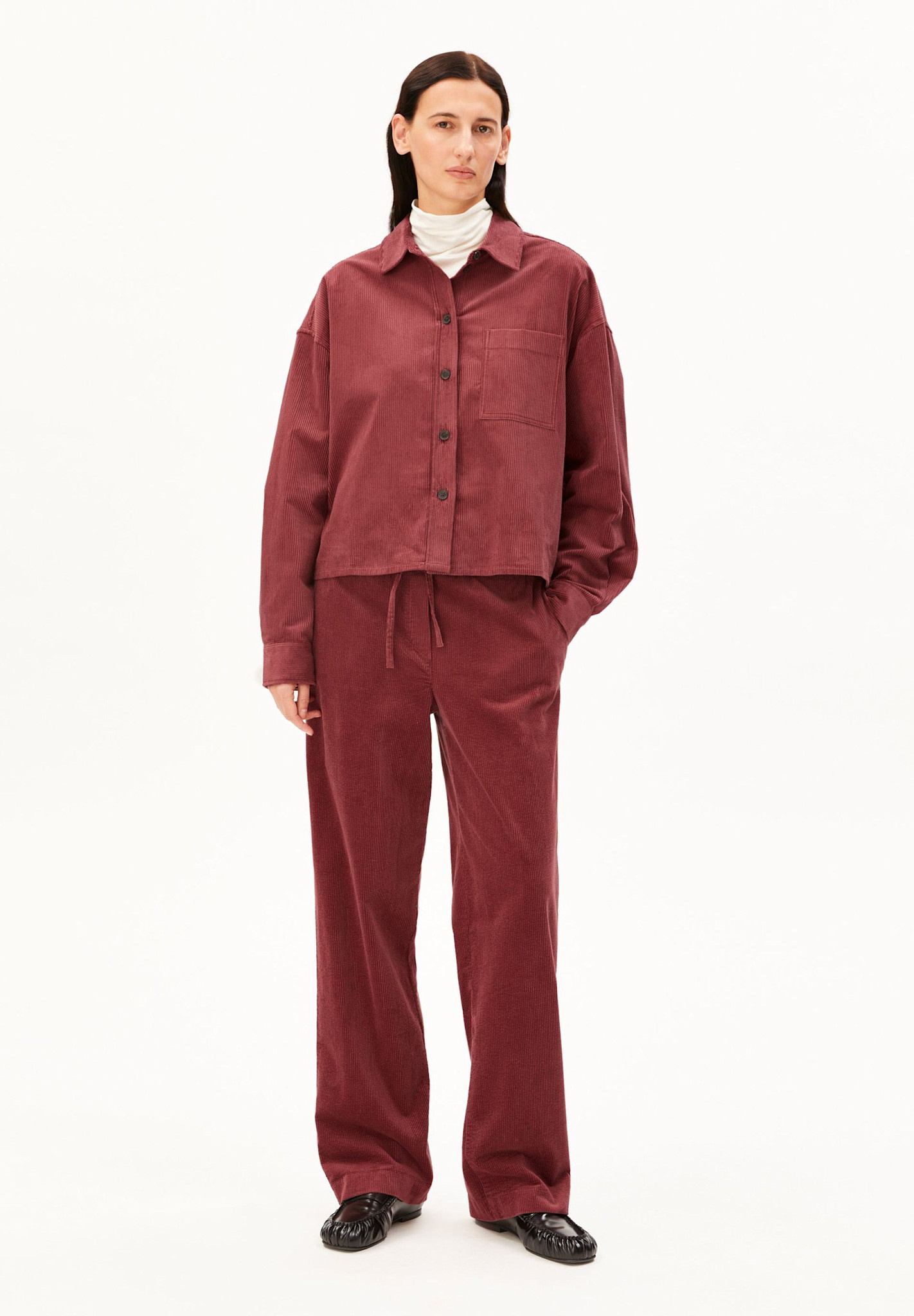 Armedangels Armedangels, Nalaani Cord Blouse, velvet ember, XS