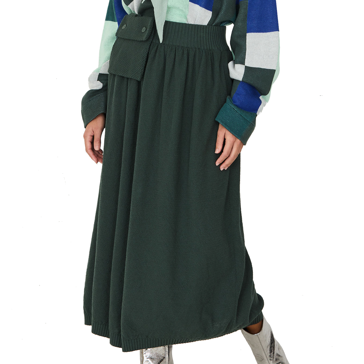 Skunkfunk Skfk, Amaia Skirt, dark green, M (40)