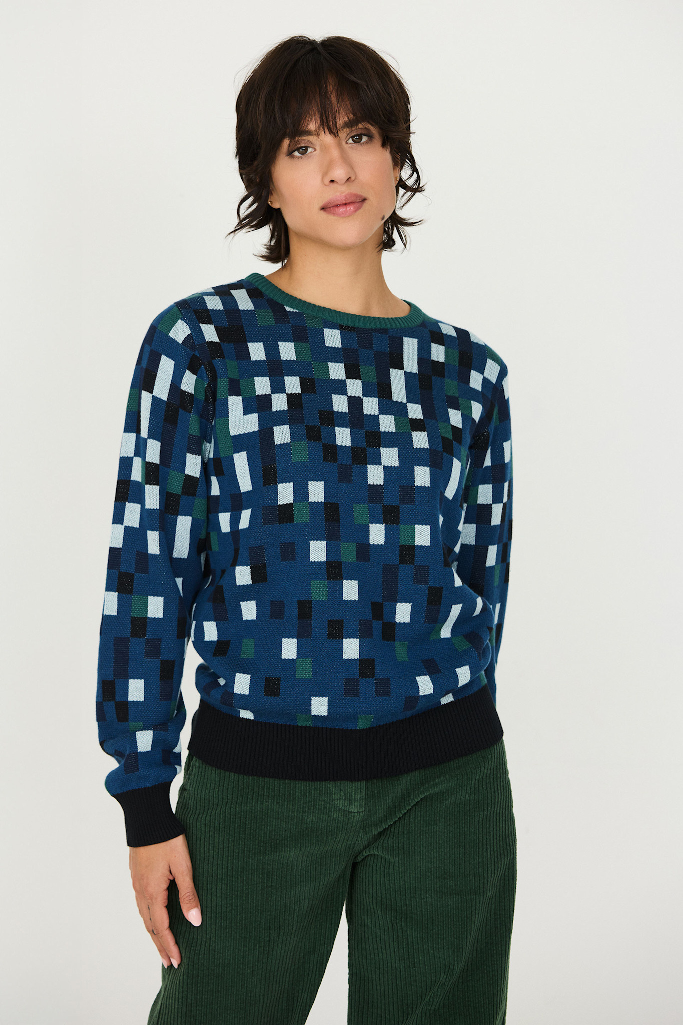Skunkfunk Skfk, Iradi Sweater, blue pix, S (38)