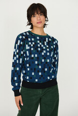 Skunkfunk Skfk, Iradi Sweater, blue pix, S (38)
