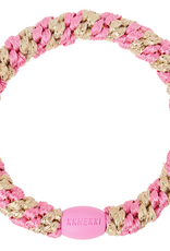 BonDep BonDep, Haargummi, bubblegum-beige glitter stripe