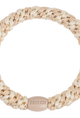 BonDep BonDep, Haargummi, ivory-beige glitter stripe
