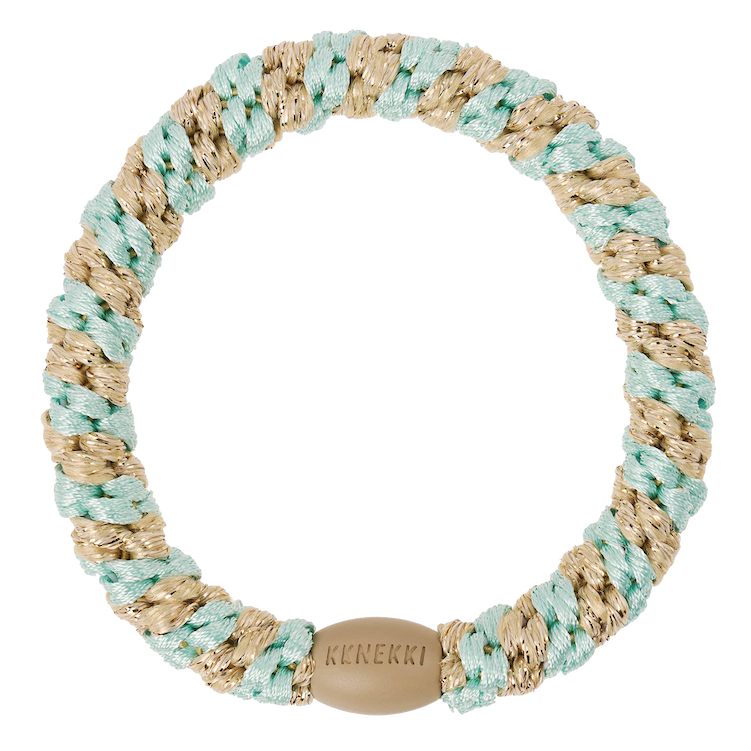 BonDep BonDep, Haargummi, peppermint beige glitter stripe