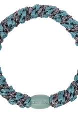BonDep BonDep, Haargummi, teal steel grey glitter stripe