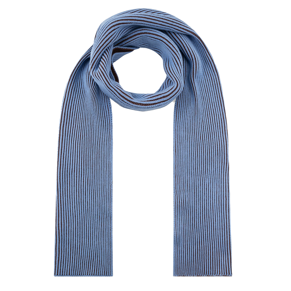 Dedicated Dedicated, Scarf Norrfors, cappuccino brown/cornflower blue