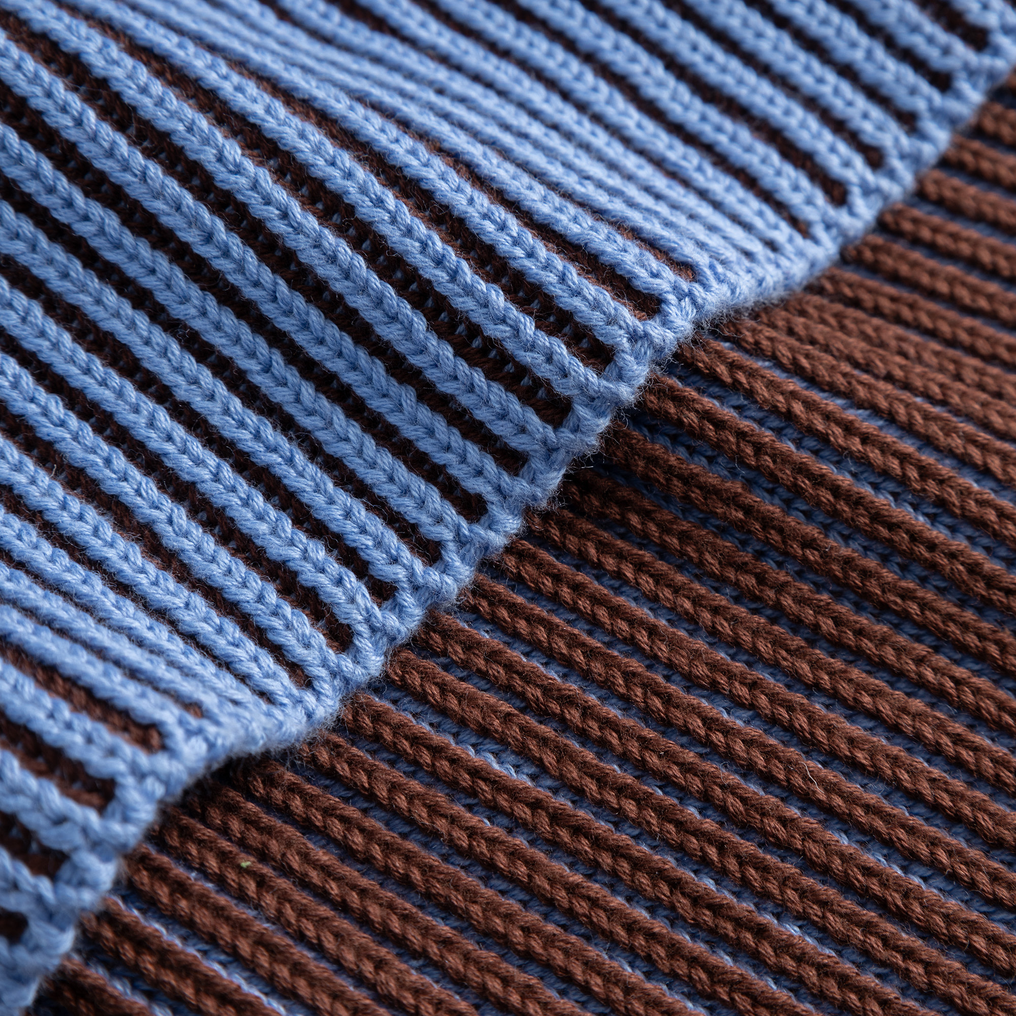 Dedicated Dedicated, Scarf Norrfors, cappuccino brown/cornflower blue