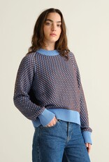 Dedicated Dedicated, Husie Bubble Knit, cornflower/cappuccino, L
