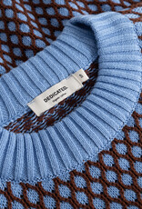 Dedicated Dedicated, Husie Bubble Knit, cornflower/cappuccino, L
