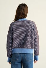 Dedicated Dedicated, Husie Bubble Knit, cornflower/cappuccino, M