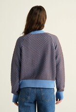 Dedicated Dedicated, Husie Bubble Knit, cornflower/cappuccino, S
