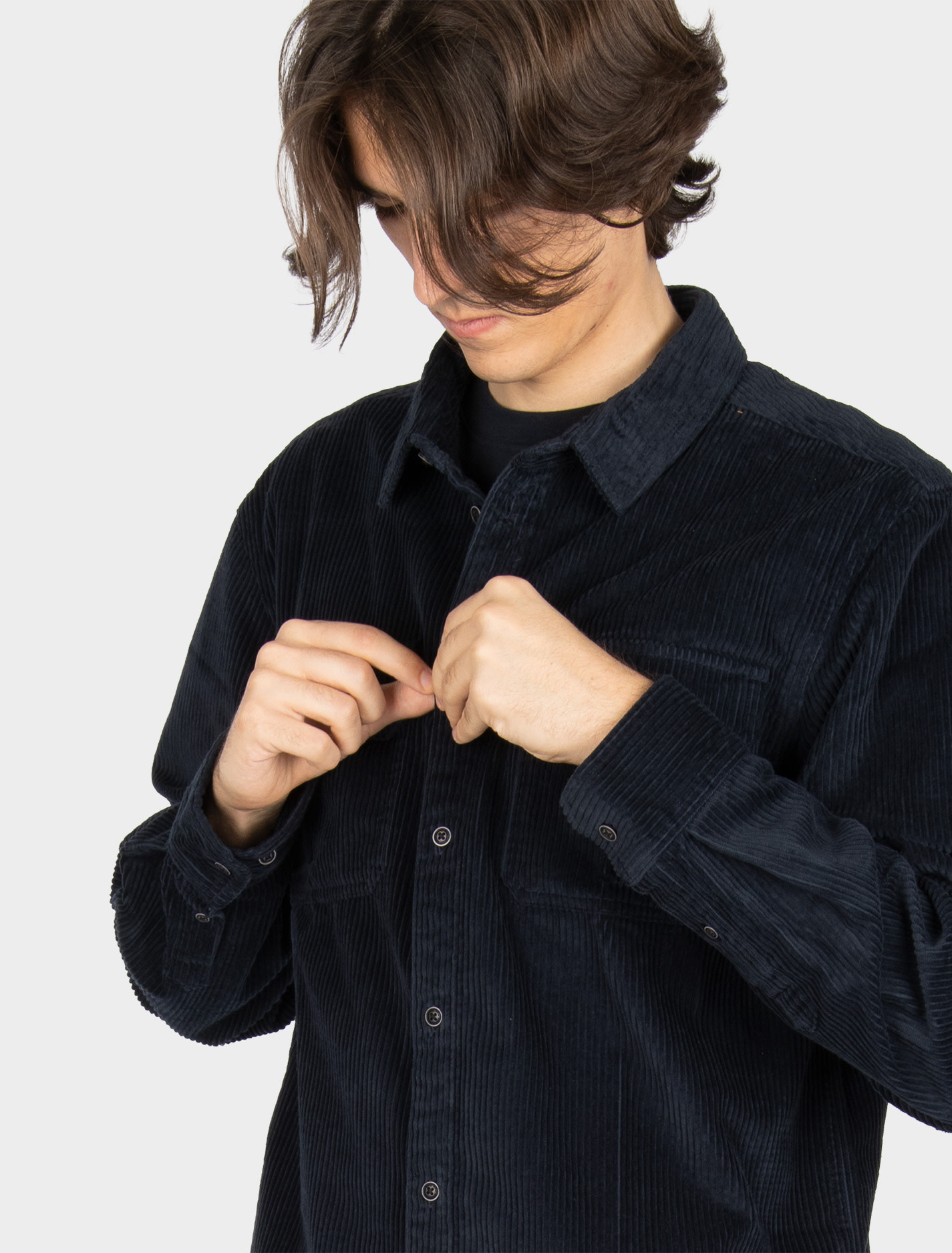 Iriedaily Iriedaily, Bubble Cord Shirt, dark orion, M