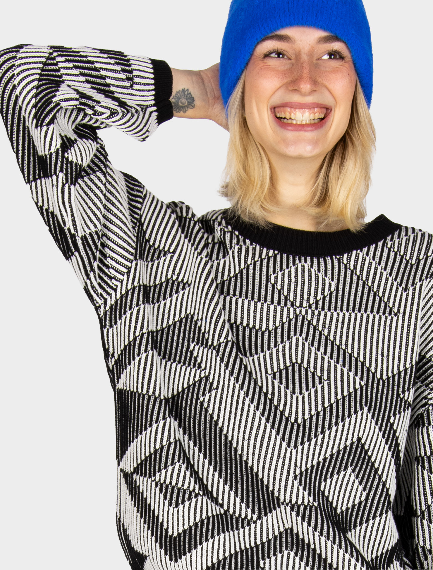 Iriedaily Iriedaily, Ribby Knit, black white, XS