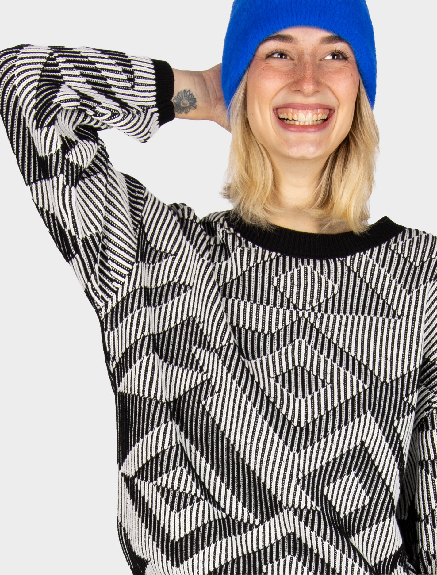 Iriedaily Iriedaily, Ribby Knit, black white, S