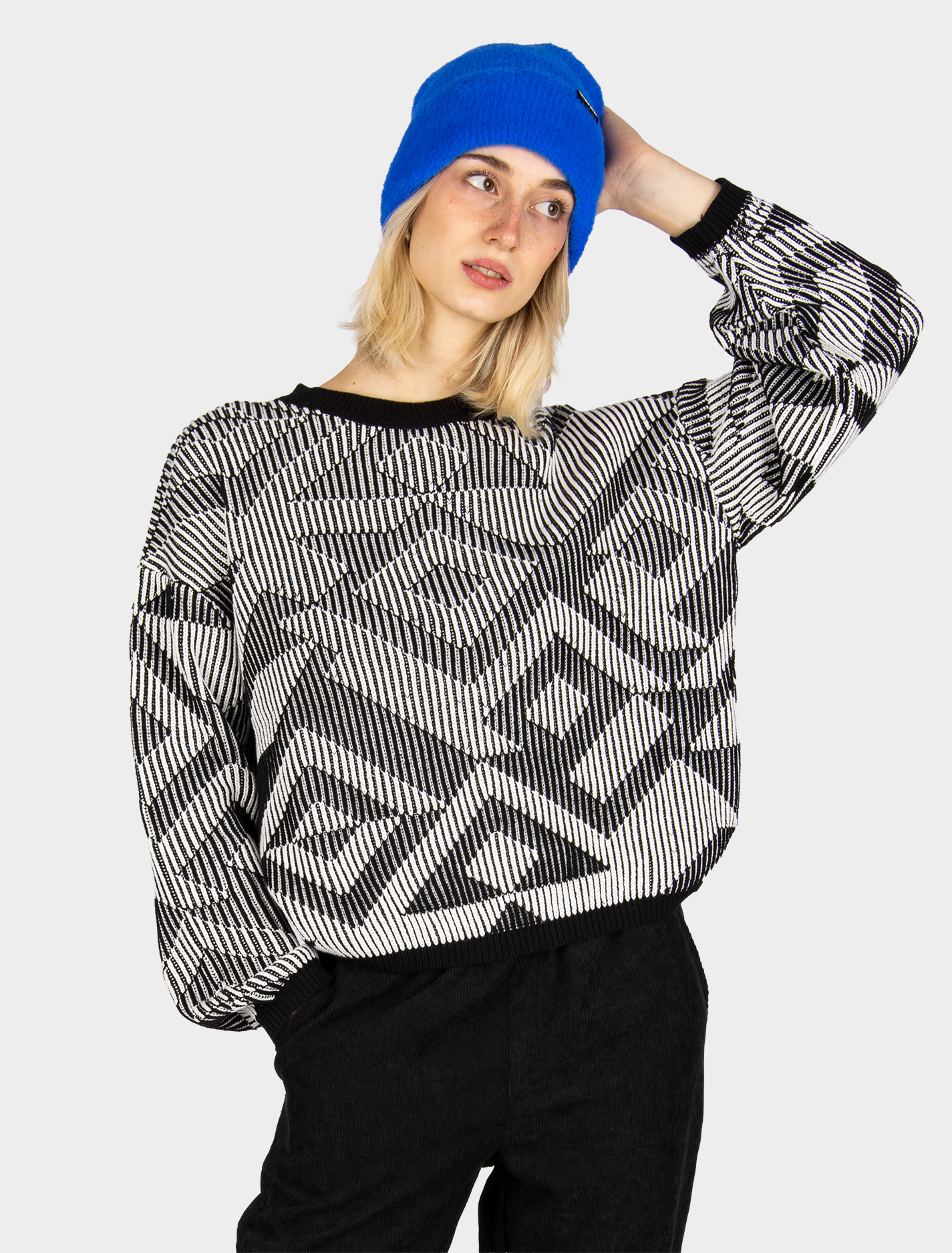 Iriedaily Iriedaily, Ribby Knit, black white, M