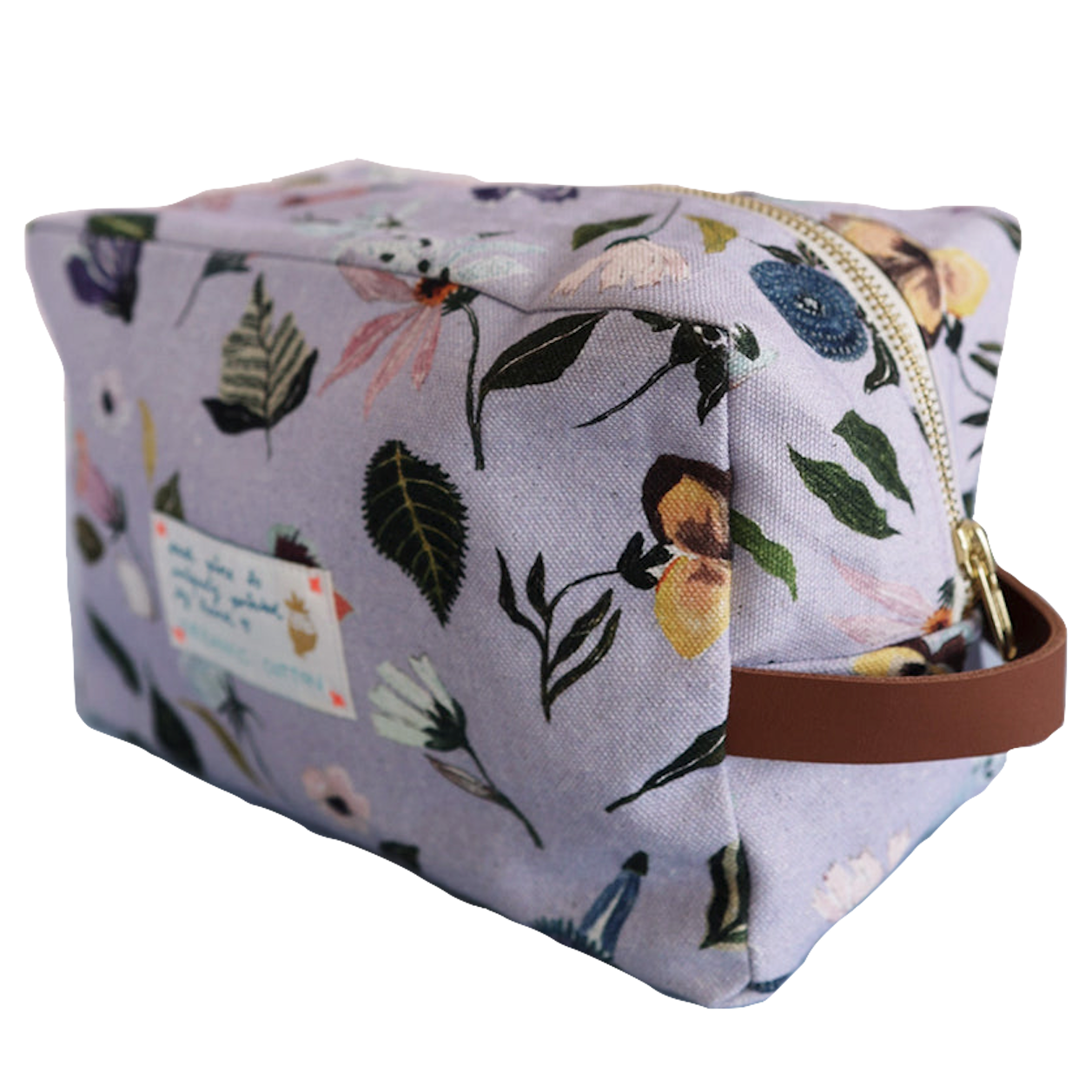 Lili Pepper, Pouch, purple flowers, M