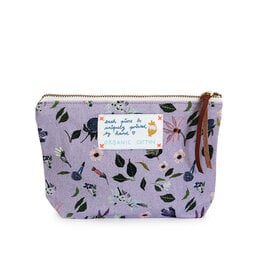 Lili Pepper, Pouch, purple flowers, S