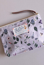Lili Pepper, Pouch, purple flowers, S