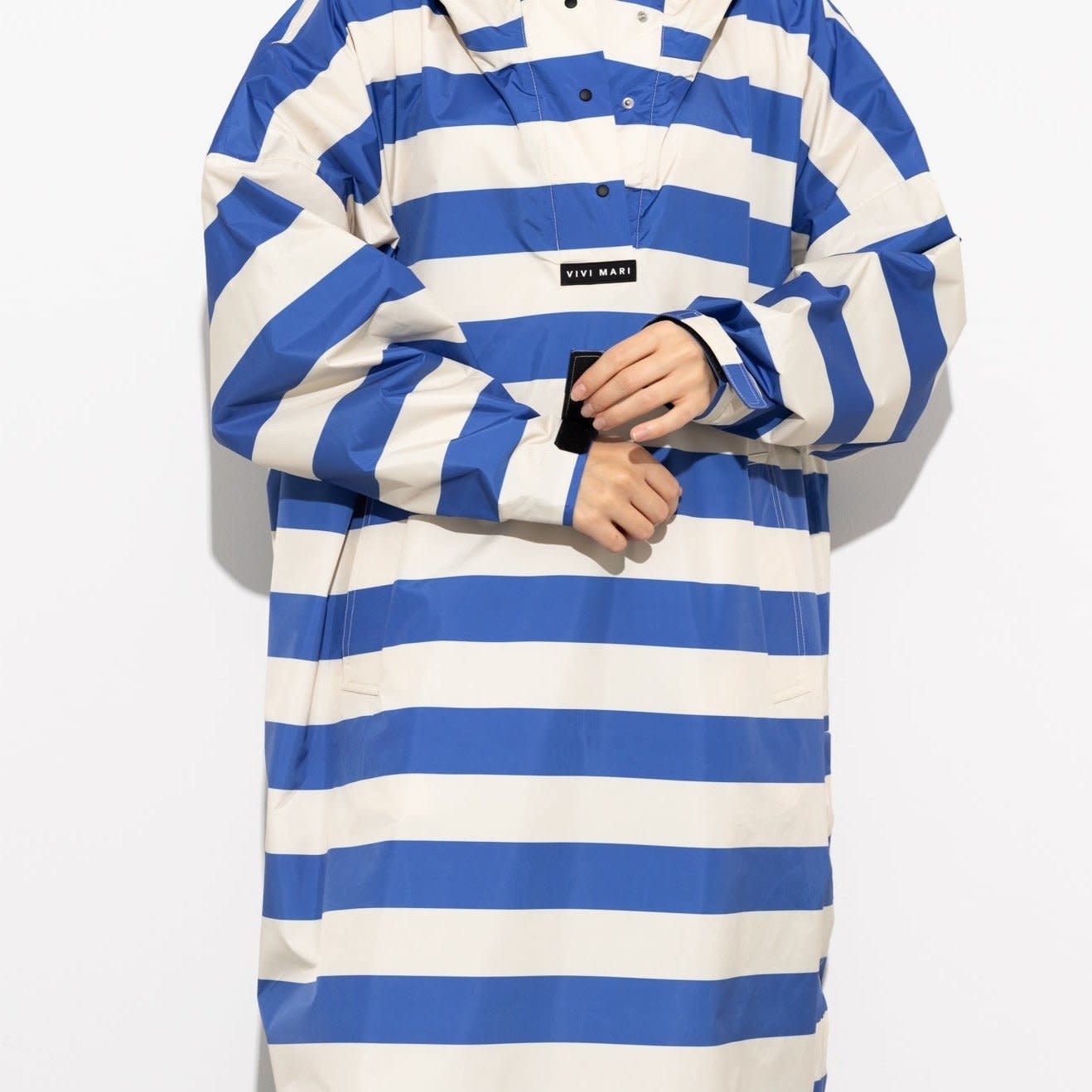 Vivi Mari Vivi Mari, Raincoat Bold Stripes, blue/sand