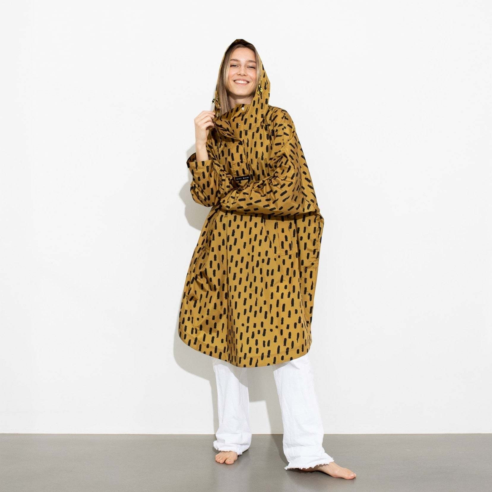 Vivi Mari Vivi Mari, Raincoat Drops, mustard/black