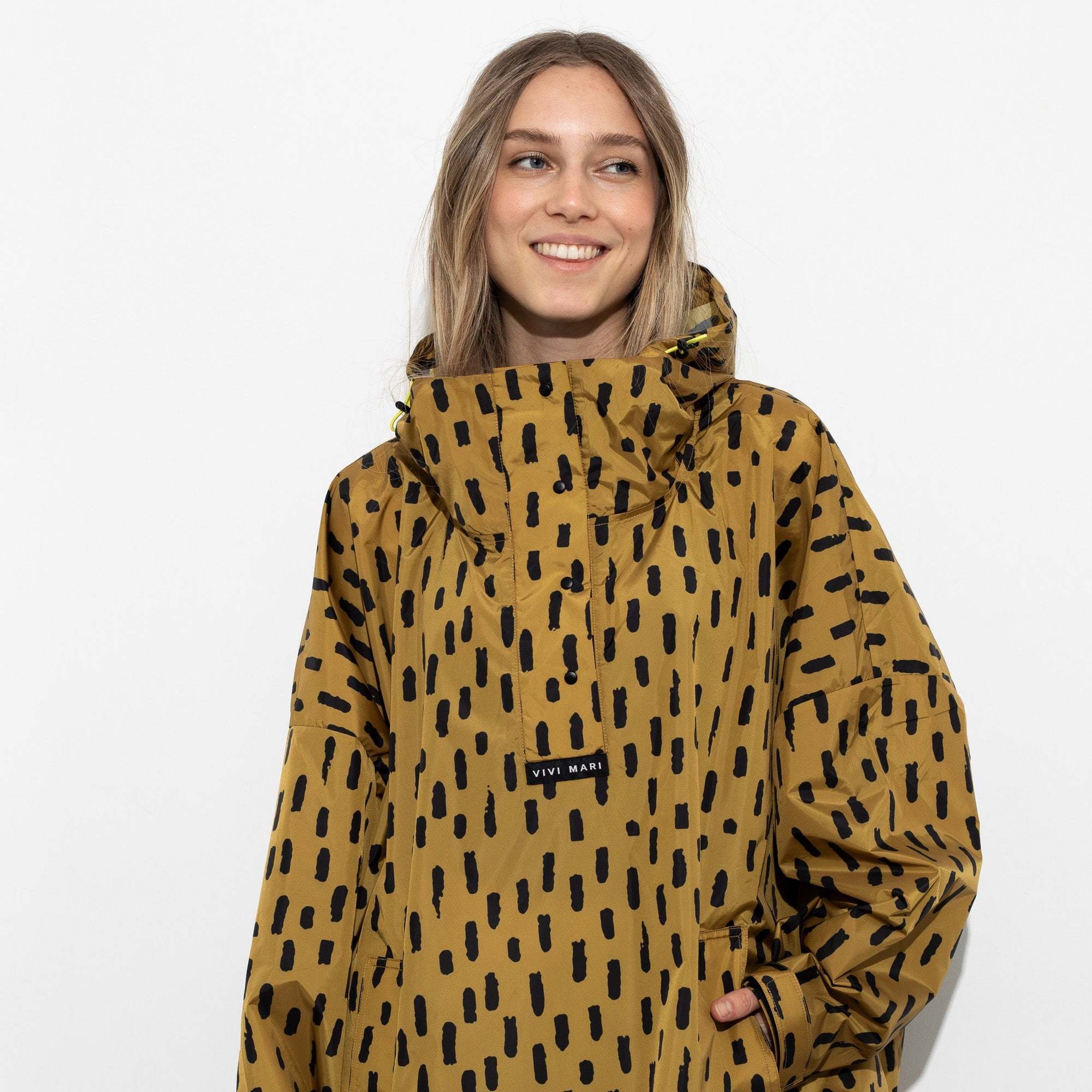 Vivi Mari Vivi Mari, Raincoat Drops, mustard/black