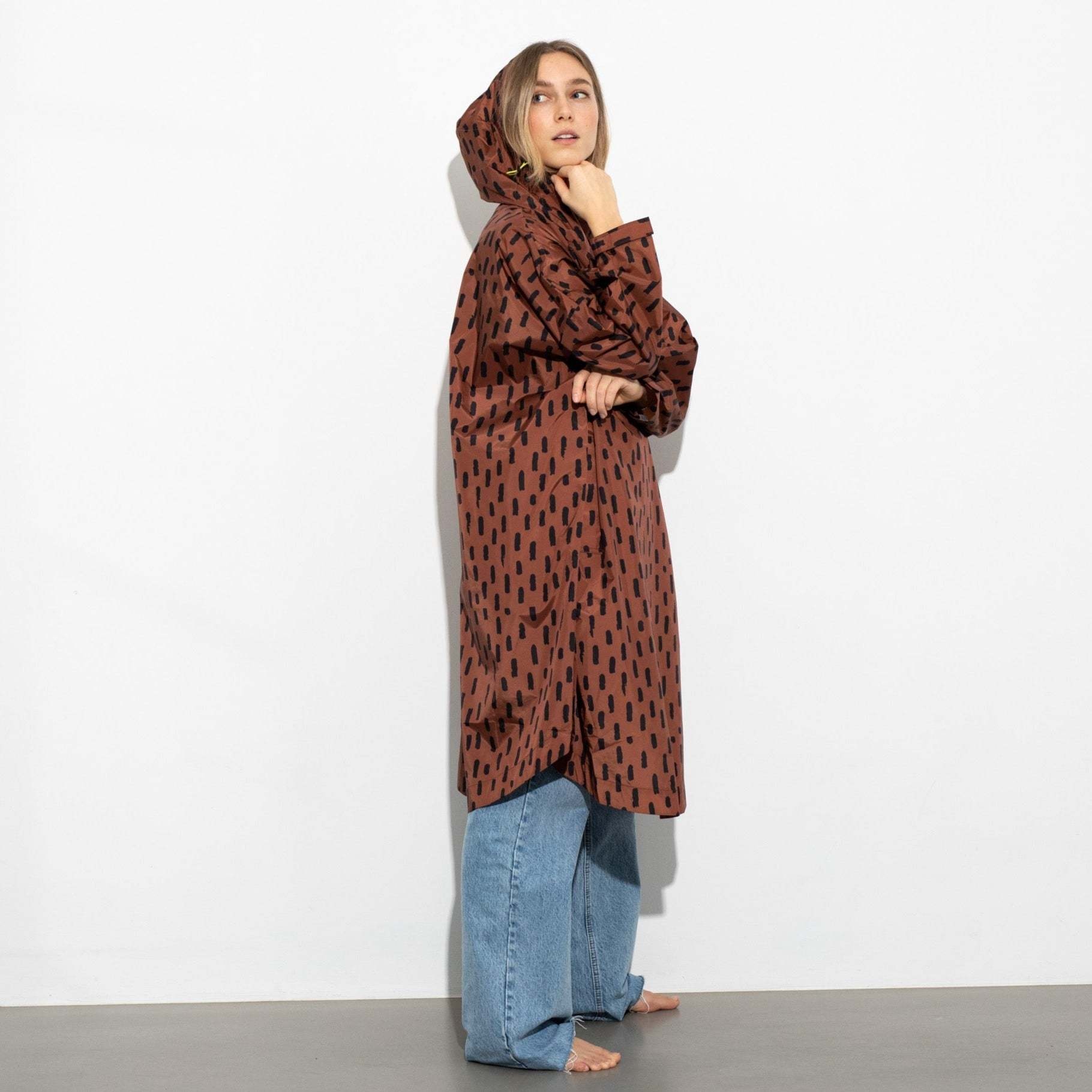Vivi Mari Vivi Mari, Raincoat Drops, rust/black