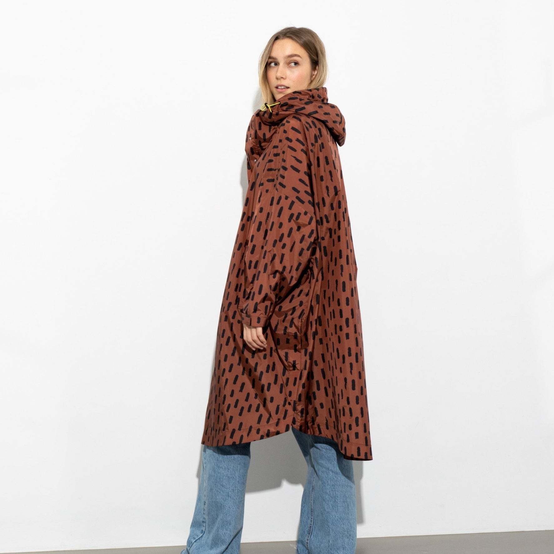 Vivi Mari Vivi Mari, Raincoat Drops, rust/black
