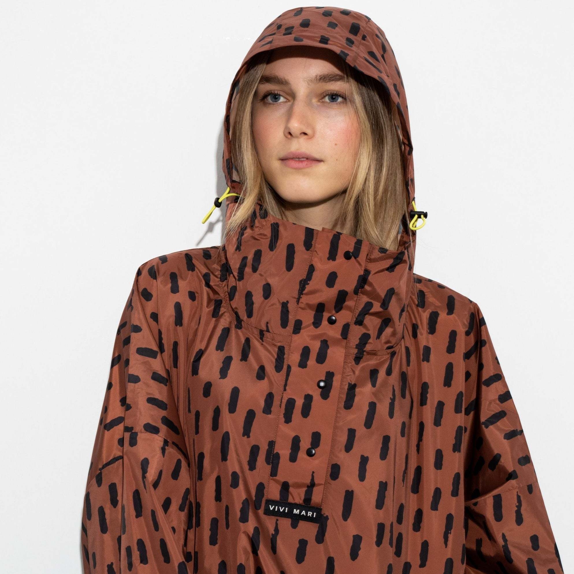 Vivi Mari Vivi Mari, Raincoat Drops, rust/black