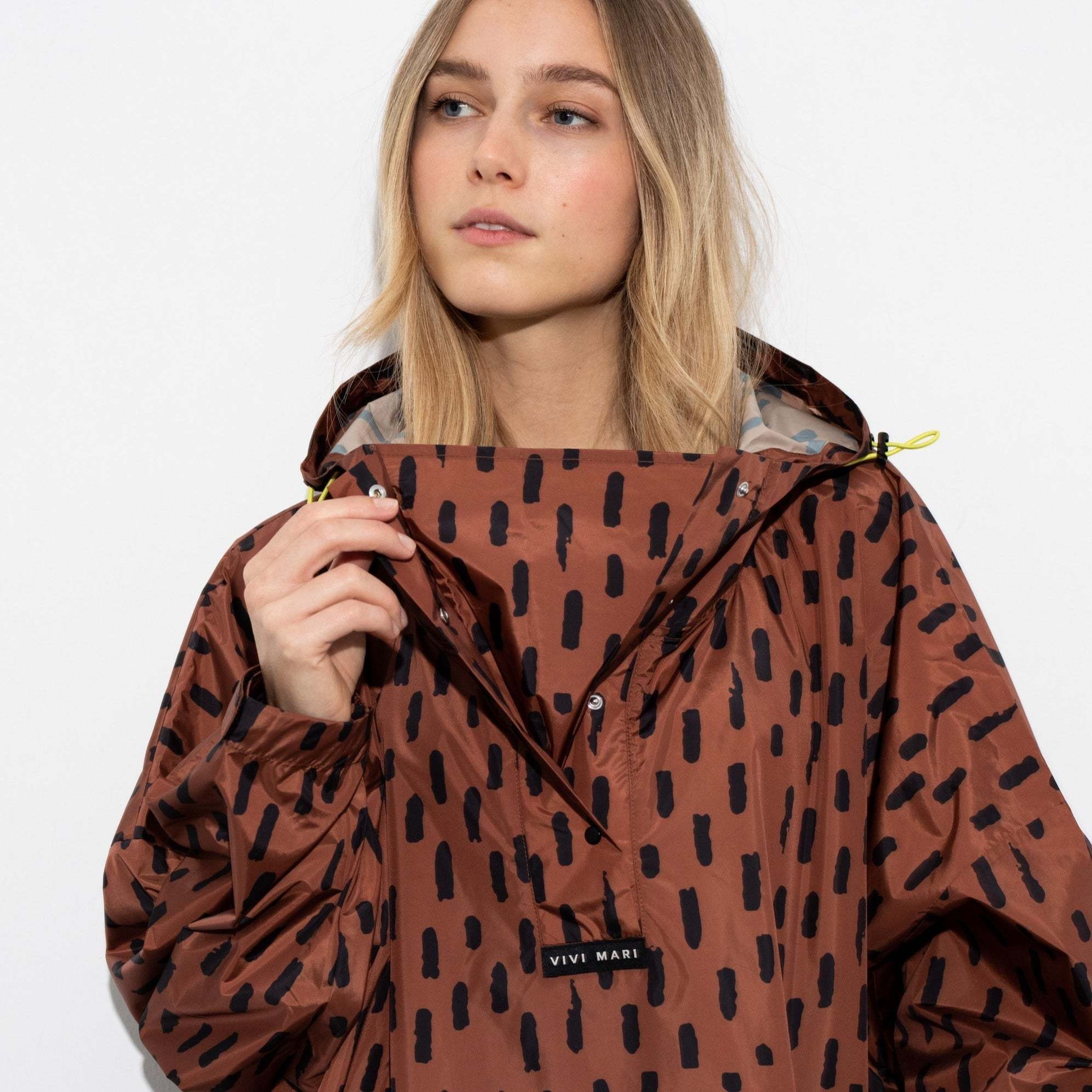 Vivi Mari Vivi Mari, Raincoat Drops, rust/black