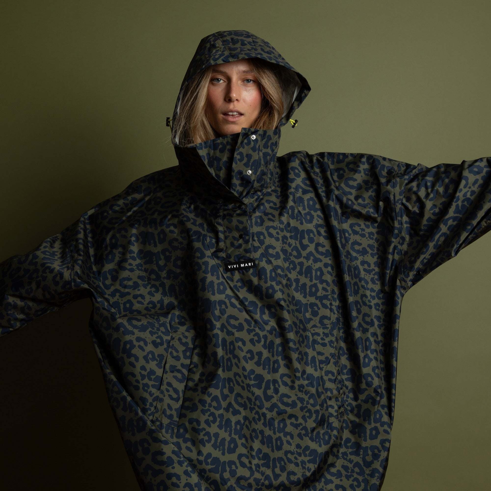 Vivi Mari Vivi Mari, Raincoat Leo Splashes, navy/olive