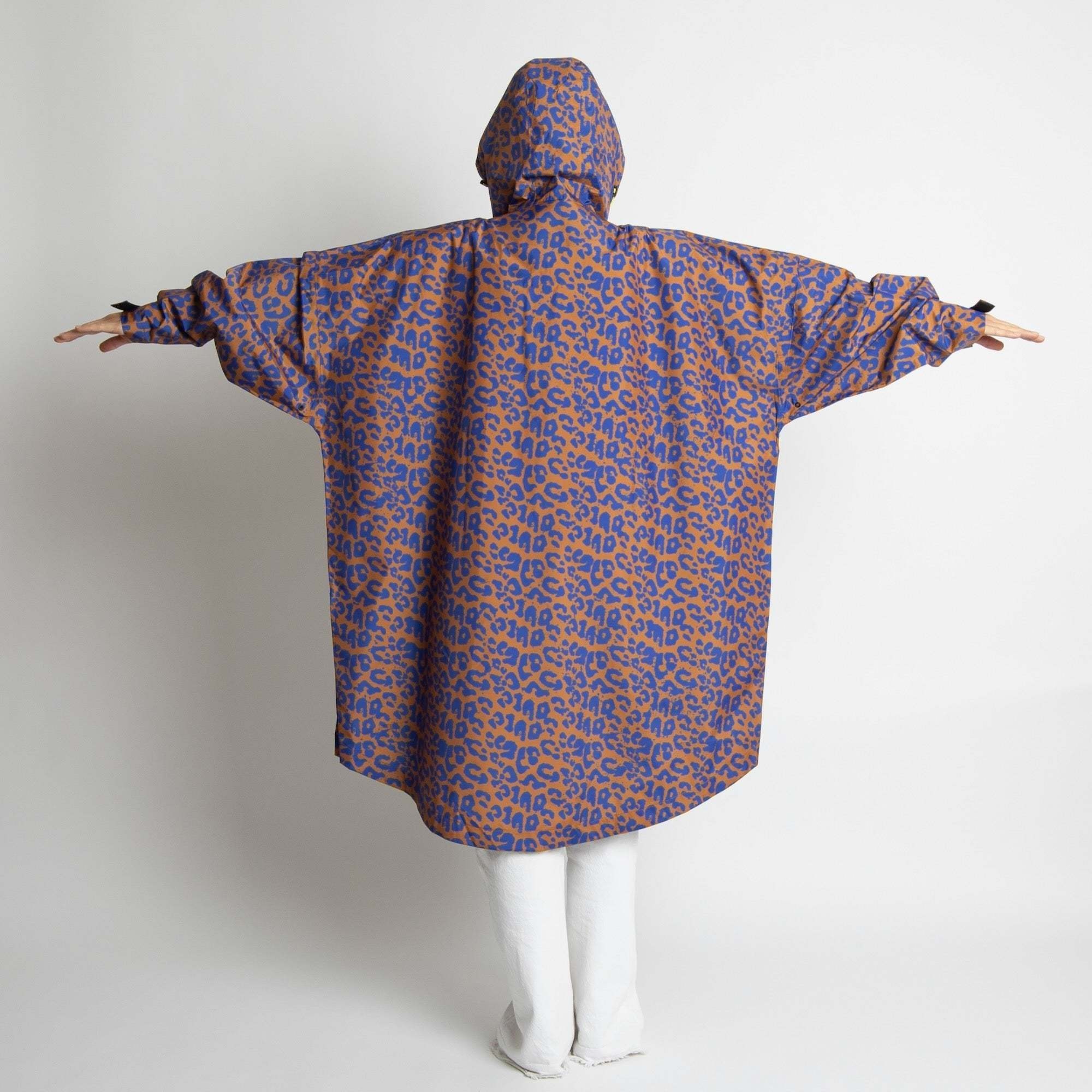 Vivi Mari Vivi Mari, Raincoat Leo Splashes,  electric blue/caramel