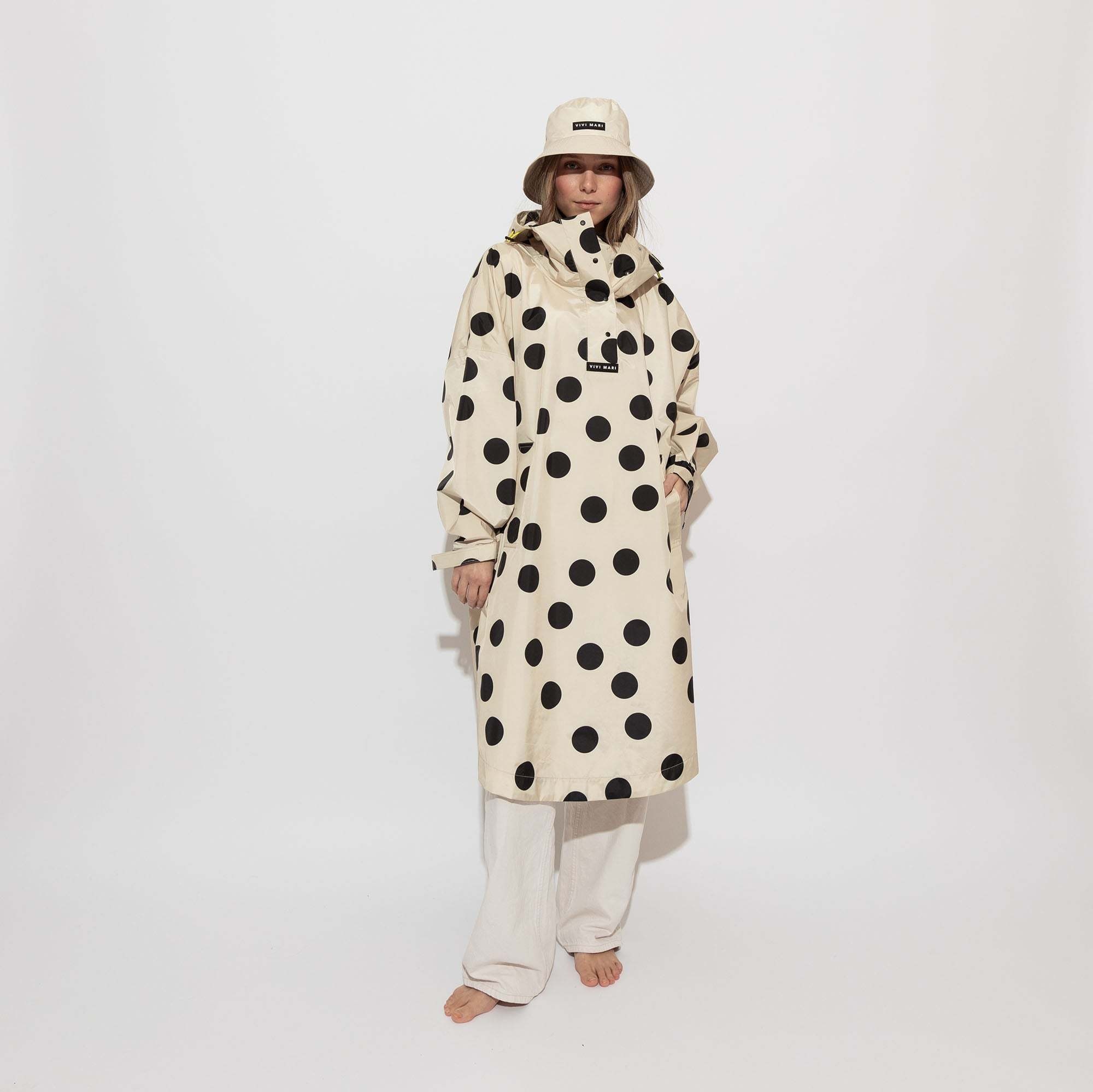 Vivi Mari Vivi Mari, Raincoat Dots, black/sand