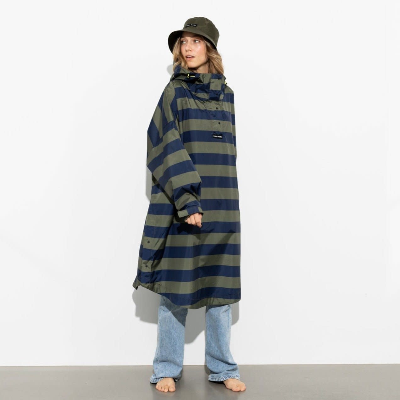 Vivi Mari Vivi Mari, Raincoat Bold Stripes, navy/olive