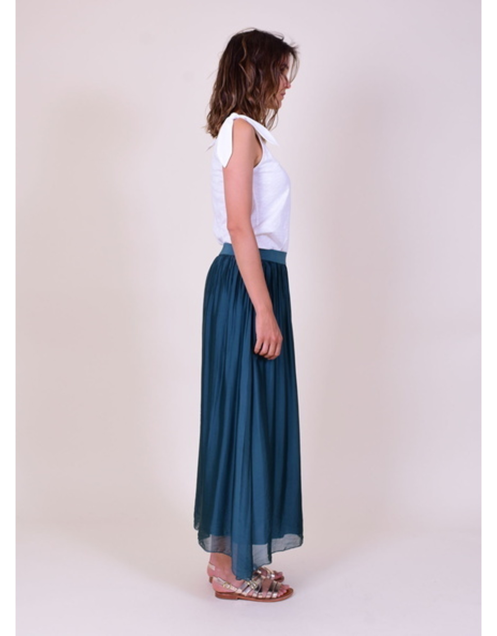 La Fee Maraboutee Ju Laurenza - Sheer Viscose Silk Skirt with lining