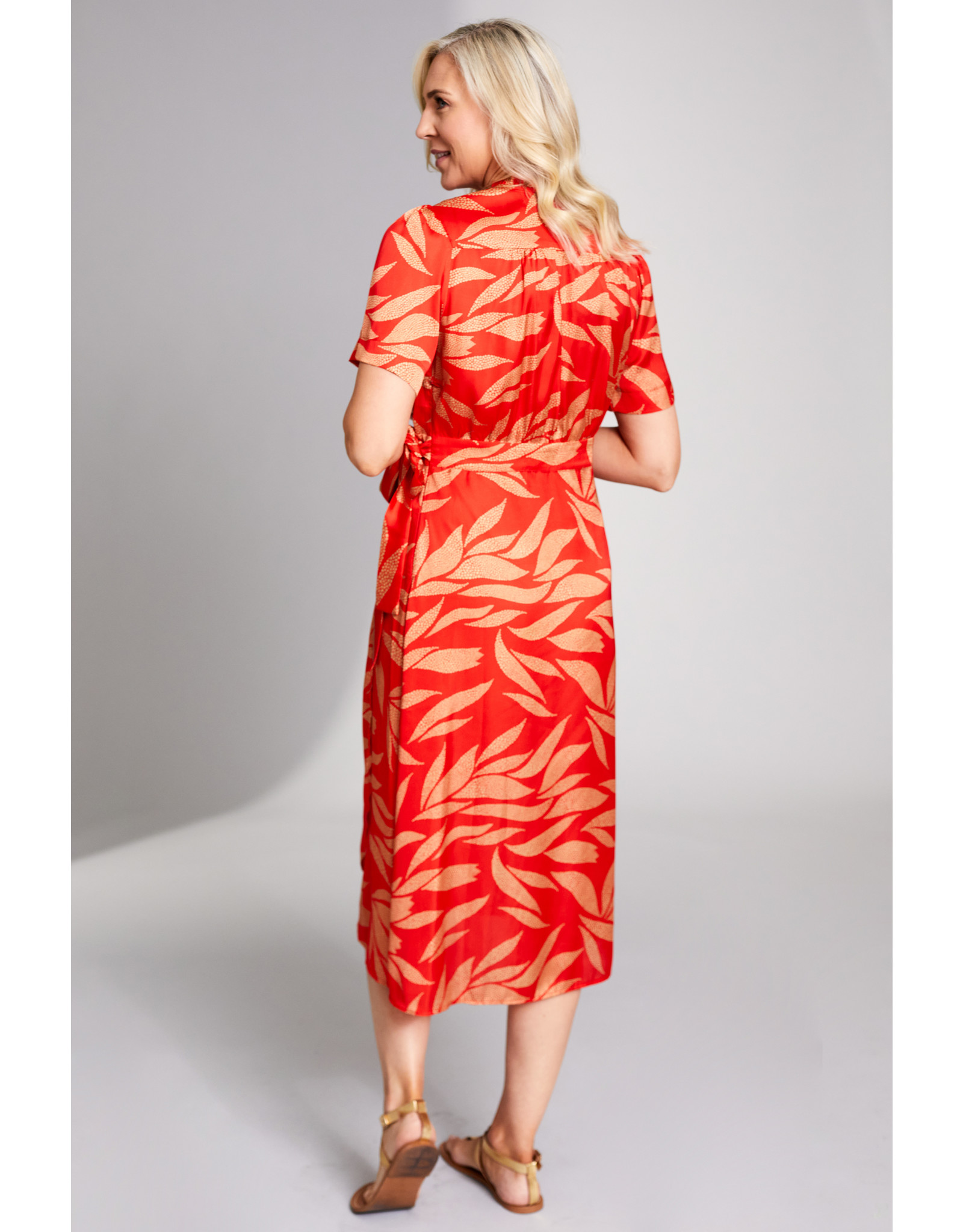 Peruzzi Peruzzi - S23407 - Leaf Print Dress