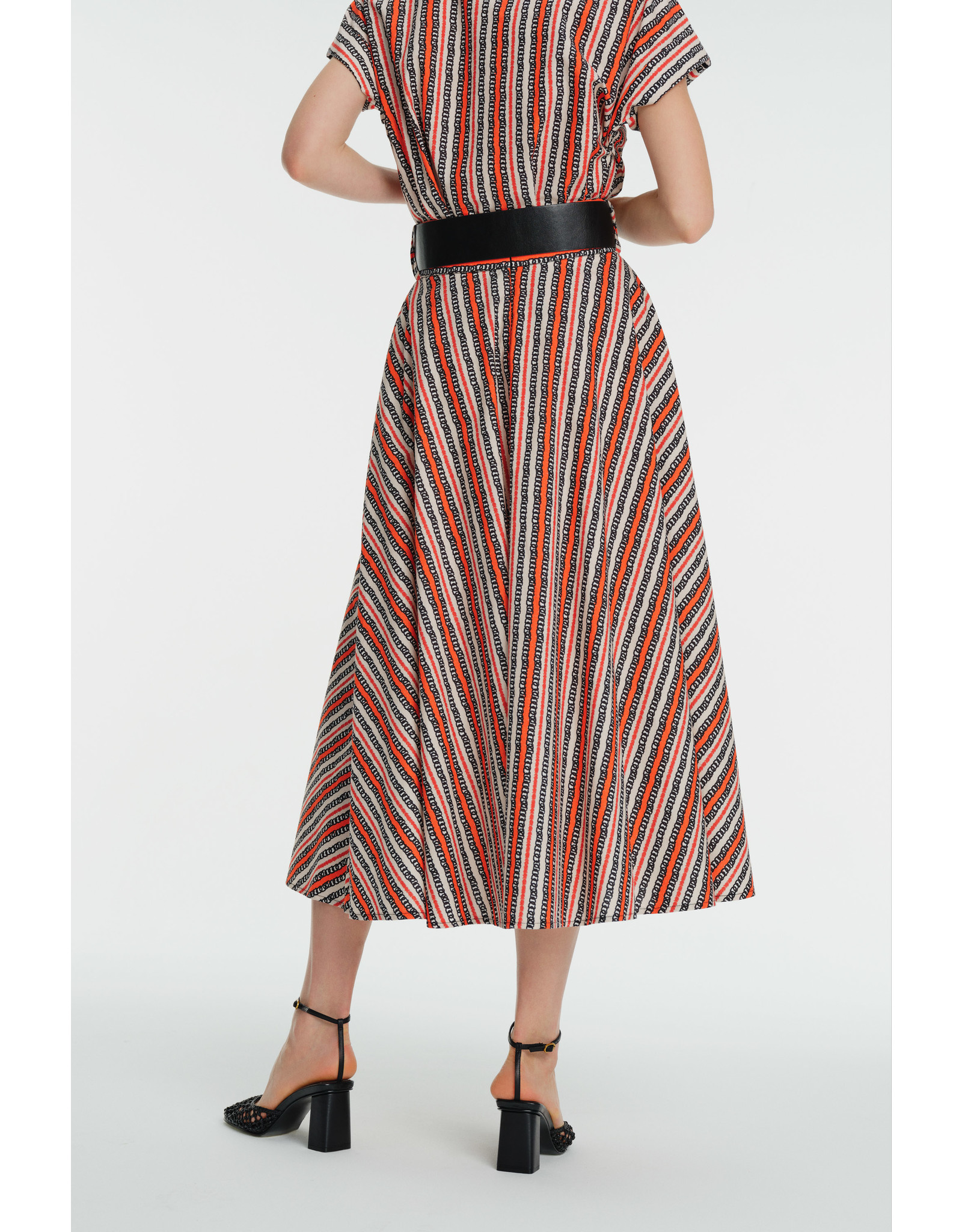 Exquise Exquise - 3215003 - Long Printed Skirt w Belt